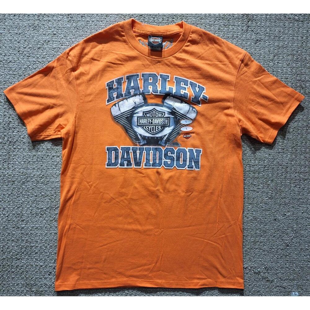Harley Davidson Maverick Dallas Texas Biker Built Cotton T-Shirt Mens